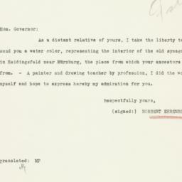 Letter: 1933 May 26