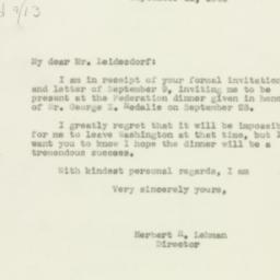 Letter: 1943 September 11