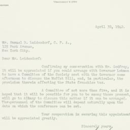 Letter: 1942 April 30
