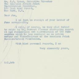 Letter: 1938 June 20
