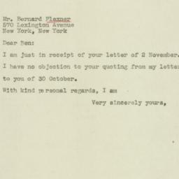 Letter: 1944 November 4