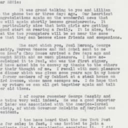 Letter: 1962 February 26
