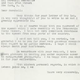 Letter: 1953 May 8