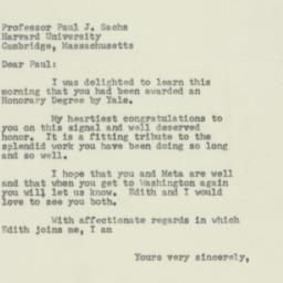 Letter: 1953 June 9
