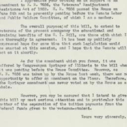 Letter: 1952 June 10