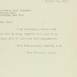 Letter: 1949 October 11