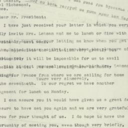 Letter: 1951 May 10