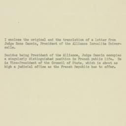 Memorandum: 1948 February 27