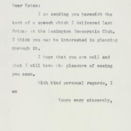 Letter: 1957 January 22