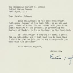 Letter: 1950 January 26