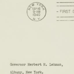 Envelope: 1940 September 16