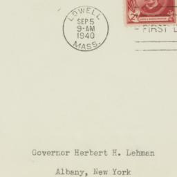 Envelope: 1940 September 5