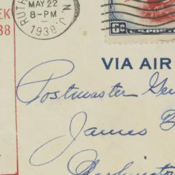 Envelope: 1938 May 22