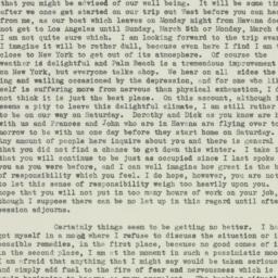 Letter: 1933 February 15