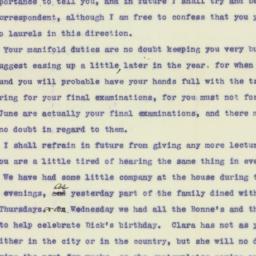 Letter: 1898 October 21