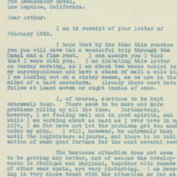 Letter: 1933 February 26