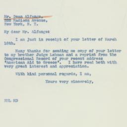 Letter: 1941 March 19