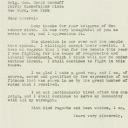 Letter: 1946 November 8