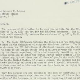 Letter: 1950 March 22
