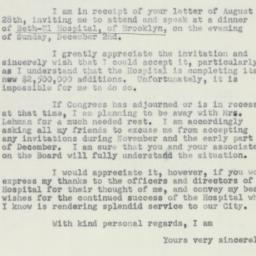 Letter: 1951 August 30