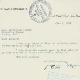 Letter: 1942 June 4