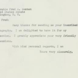 Letter: 1952 July 7