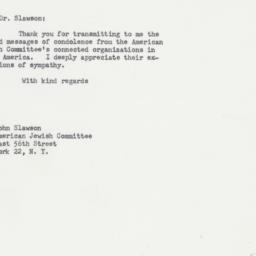 Letter: 1964 January 17