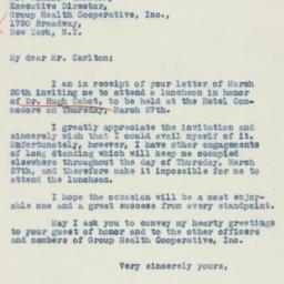 Letter: 1941 March 21