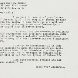 Letter: 1952 January 21