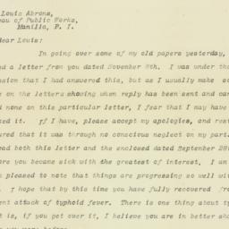 Letter: 1909 February 17