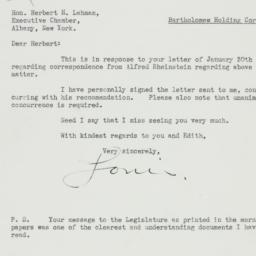 Letter: 1933 January 31