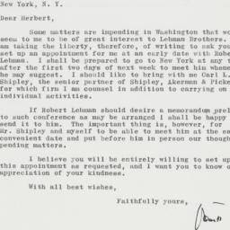Letter: 1961 May 18