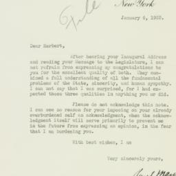 Letter: 1933 January 6