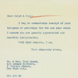 Letter: 1934 January 5