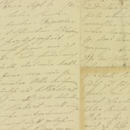 Letter: 1896 September 6