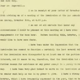 Letter: 1925 November 27