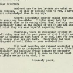 Letter: 1930 April 25