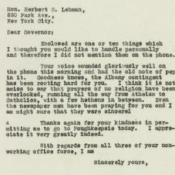 Letter: 1930 April 18