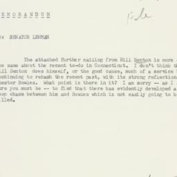 Memorandum: 1958 July 19