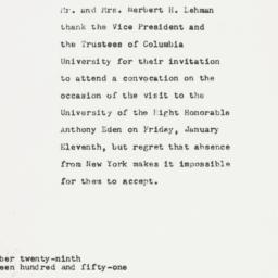 Letter: 1951 December 29