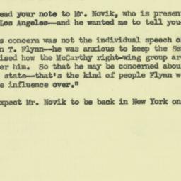 Note: 1954 March 15
