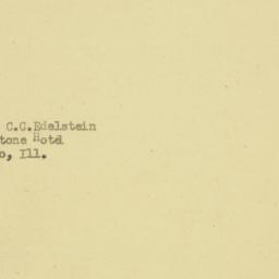 Letter: 1952 July 16