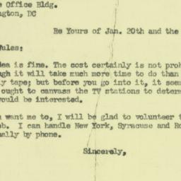 Letter: 1954 February 16