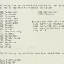 Memorandum: 1954 January 16