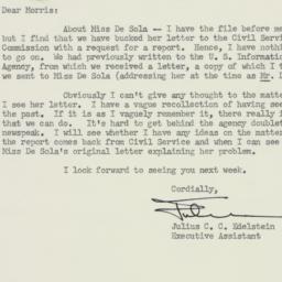 Letter: 1954 June 23