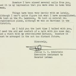 Letter: 1952 June 21