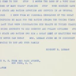 Telegram: 1934 May 4