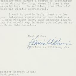 Letter: 1958 November 10