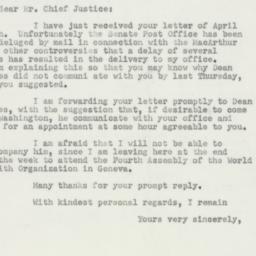 Letter: 1951 April 23