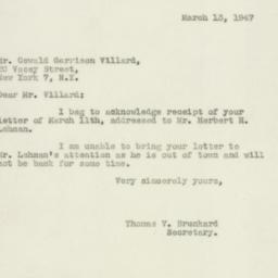 Letter: 1947 March 13